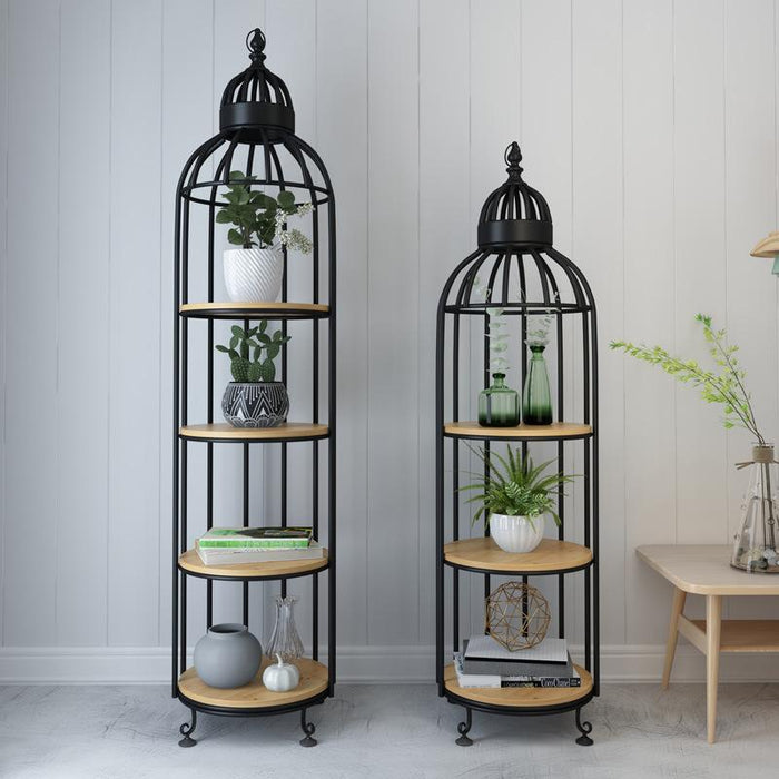 ADORJAN Quirky Bird Cage Display Stand / Cabinet