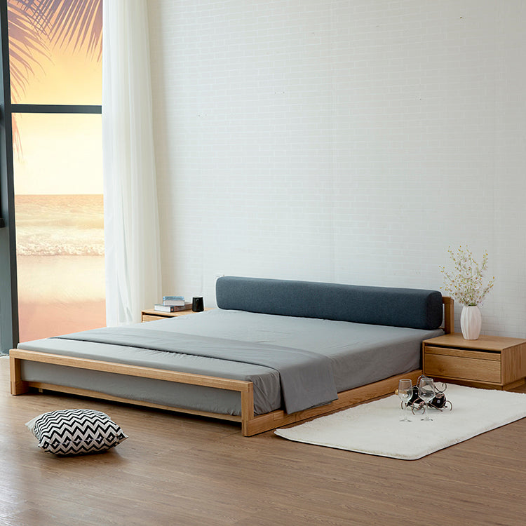 ADACHI Japanese Style Solid Wood Tatami Oak Bed — Teak-Furniture