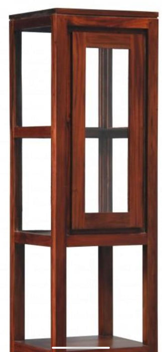 Sweden Teak Glass 1 Door 2 Drawer Display Cabinet 200 cm