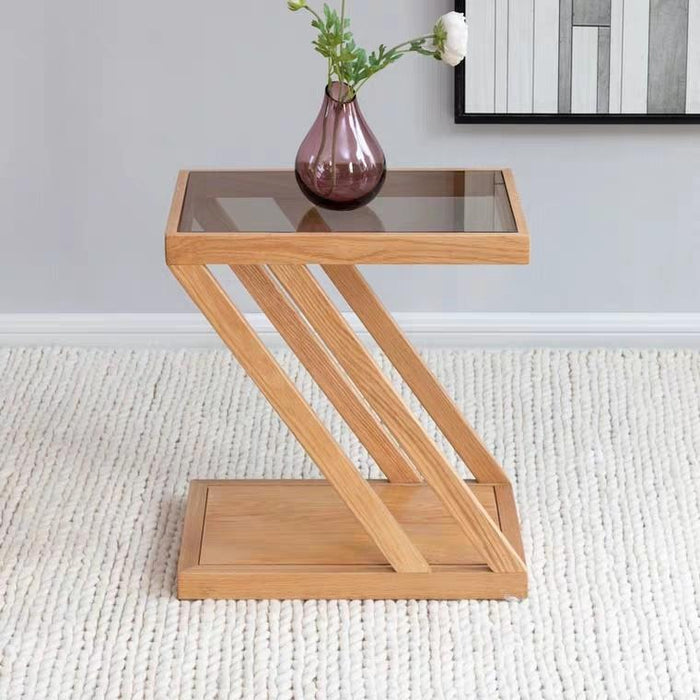 Isabelle Contemporary Solid Wood Side Table