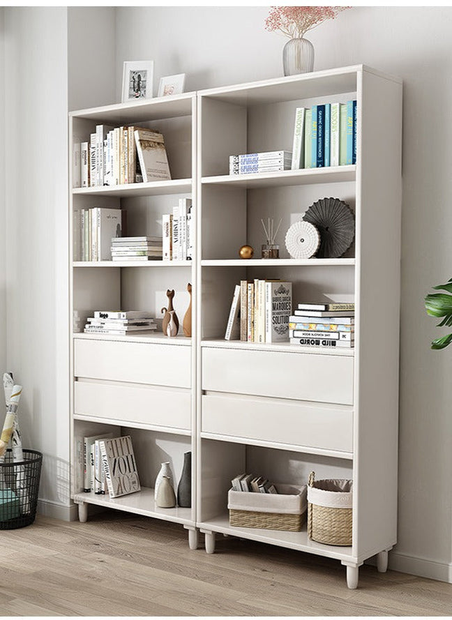 JADE CARLTON Bookcase Book Shelf Nordic Solid Wood — Teak-Furniture ...