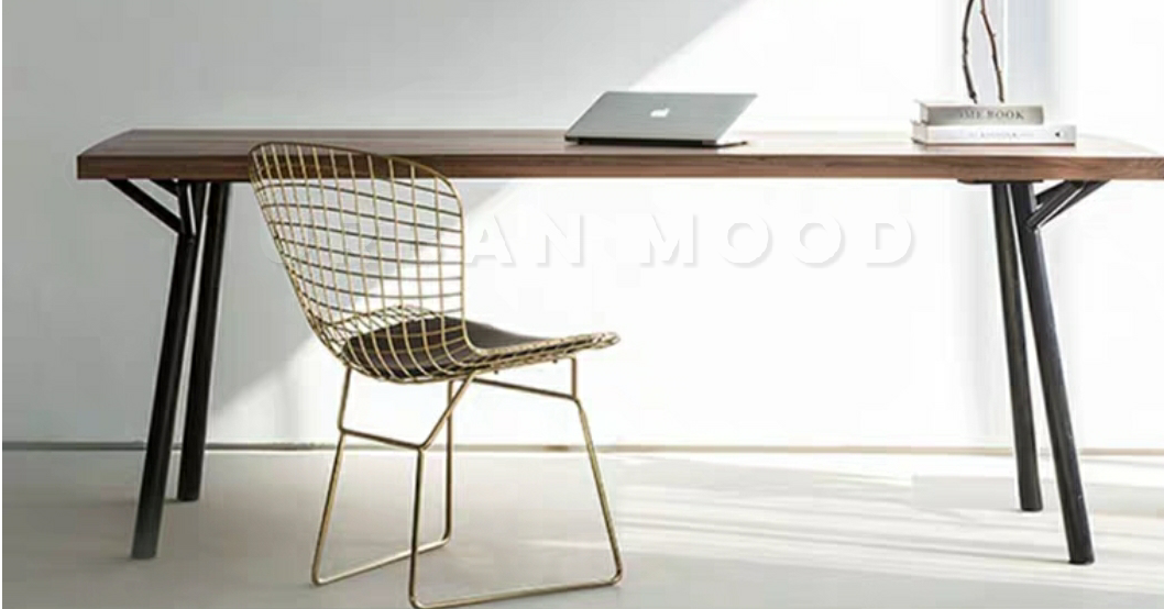 HAZEL Modern Industrial Solid Wood Study Table