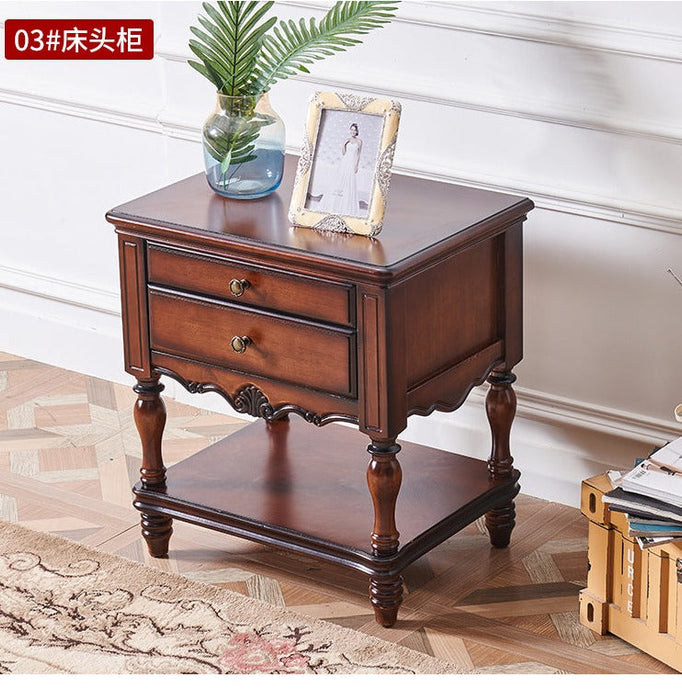 SOPHIA HILTON American Style Solid Wood Bedside Table Modern Classic