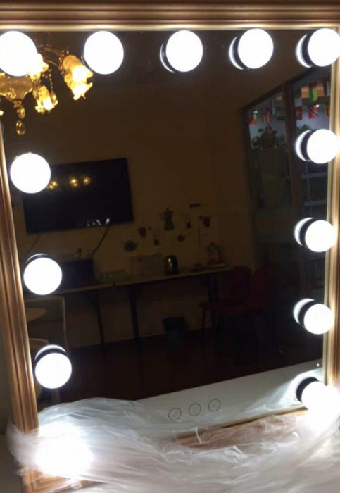 LILOU Solid Wood Spotlight Vanity Mirror