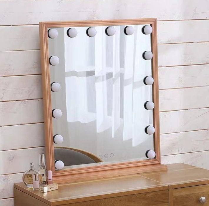 LILOU Solid Wood Spotlight Vanity Mirror
