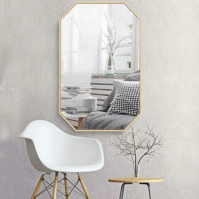 ANNA Gold Accented Wall Hanging Mirror