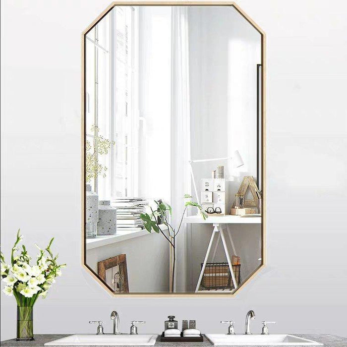 ANNA Gold Accented Wall Hanging Mirror