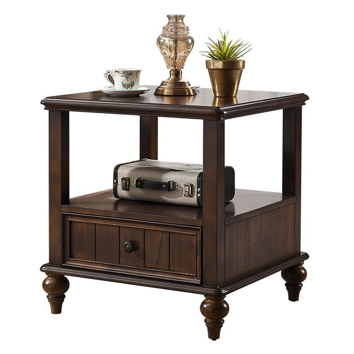 Calvin Glass Display 2 Drawers , TV Console, Coffee Table, America Classic Style Living room Solid Wood