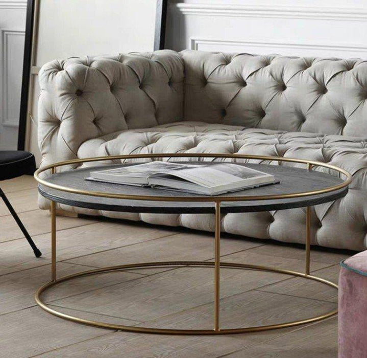 ARIANA Modern Round Marble Coffee Table
